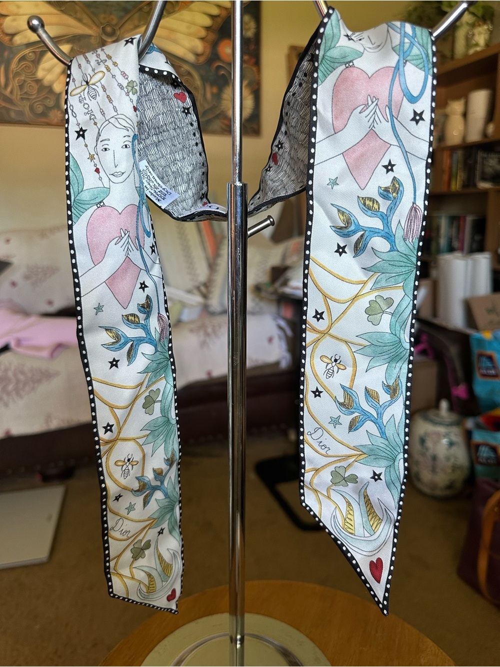 Christian Dior L'Amoureux Tarot Mitzah Silk Scarf with box - Picture 1 of 5